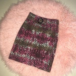Cheetah print skirt